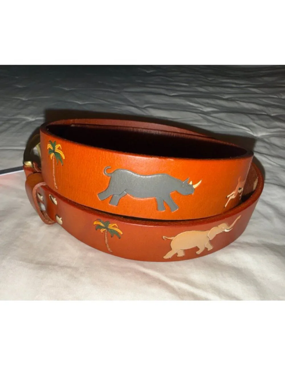NWT Kiel James Patrick Kids Leather Safari Belt Sz XL